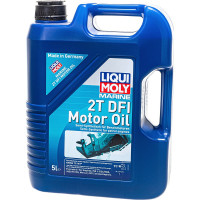 Полусинтетическое моторное масло для водной техники LIQUI MOLY Marine 2T DFI Motor Oil 5л 25063