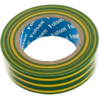 Изоляционная лента Folsen 15ммx10м желто-зеленая 011509