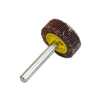 Валик лепестковый со шпинделем (30x10x6 мм; P120) GLOB ЛВШ30x10x6P120