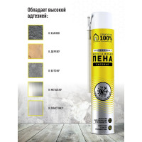 Монтажная всесезонная бытовая пена Ремонт на 100% R100BCJ0058