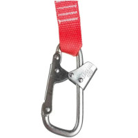 Строп из ленты с амортизатором ПРОГРЕСС СЕФЕТИ с монтажным и соединительным карабином Строп аА+Кс