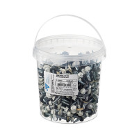 Саморез КР со сверлом 4,8x28 мм RAL-9003 ярко-белый, 300 шт в ведре Zitar 127872