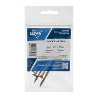 Саморез ШУж с потайной головкой 5,0x80 мм, 5 шт., пакет Zitar 102514