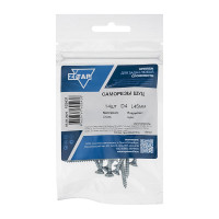 Саморез ШУц с потайной головкой 4,0x45 мм, 14 шт., пакет Zitar 102431