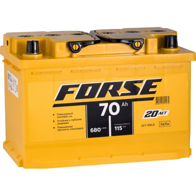 Аккумуляторная батарея FORSE 6ст-70 VLR 0 680A 570112050