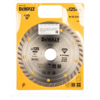 Диск алмазный отрезной Turbo (125х22.2 мм) для УШМ DEWALT DT 3712