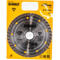 Диск алмазный отрезной Turbo (125х22.2 мм) для УШМ DEWALT DT 3712