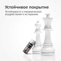 Лак акриловый универсальный KUDO, быстросохнущий бесцветный, в баллончике, матовый KU-9004