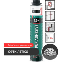 Полиуретановый монтажный профессиональный всесезонный клей-пена KUDO PROFF 14+ APS 1000 мл KUPP10UAPS