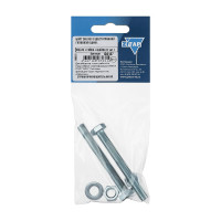 Болт DIN933 с шестигранной головкой оцинкованный М8x70 + гайка + шайба 2 шт Zitar 130187