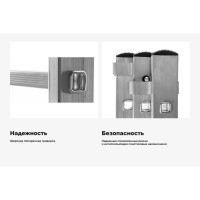 Трехсекционная лестница 6 ступеней Gigant L-03 3х6