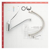 Смеситель для кухни/раковины с локтевой рукояткой Rossinka Y35-25