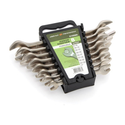 Набор ключей Дело Техники рожковых 8 штук, холдер 510580