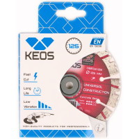 Диск алмазный сегментный (125х22.2 мм) KEOS DBE02.125