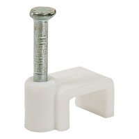 Скоба для кабеля, плоская Б 5мм, 50шт - пакет Tech-Krep 103655