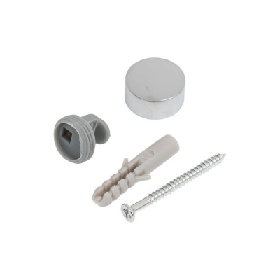 Зеркалодержатель Tech-Krep/Zitar d17мм без сверления, хром матовый комплект - пакет 112588