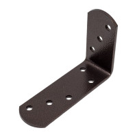 Крепежный уголок Tech-Krep черный 80х120х40х4,0 мм - накл. 124414