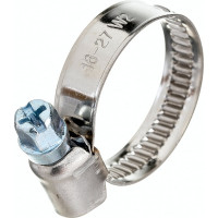 Обжимной хомут из нержавеющей стали 16x27 мм, 2 шт, ярлык Zitar 104044