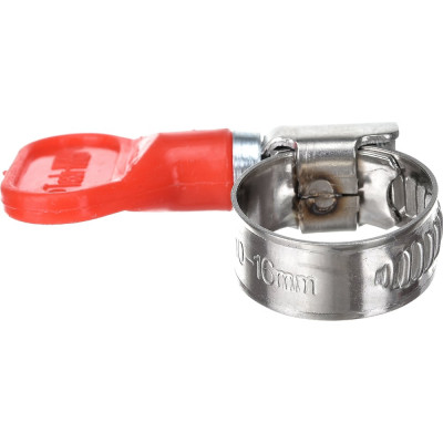 Хомут обжимной из нержавеющей стали с бабочкой, 10-16 мм, 1 шт на ярлыке Zitar 112843