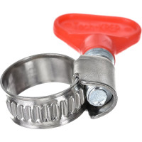 Хомут обжимной из нержавеющей стали с бабочкой, 10-16 мм, 1 шт на ярлыке Zitar 112843