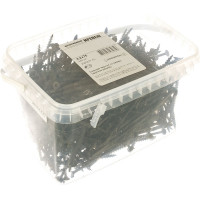 Саморез Качественный КРЕПЕЖ 4,2х76 потай, крупная резьба, оксид 540 шт 2000377 КЧ