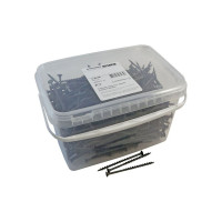 Саморез Качественный КРЕПЕЖ 4,2х76 потай, крупная резьба, оксид 540 шт 2000377 КЧ