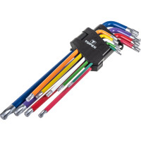 Шестигранные ключи Torx, T10-T50 мм, набор 9 шт. TOPEX 35D969