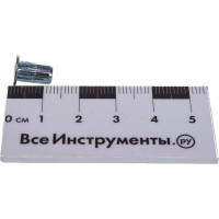 Заклепка резьбовая стальная цилиндрическая с насечкой (50 шт; М4; стандартный борт) MESSER 211104S-50