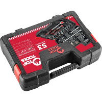 Набор бит и головок 1/4, 1/2, 53 шт. Top Tools 38D530