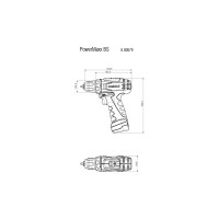 Аккумуляторный винтоверт Metabo PowerMaxx BS 600079550
