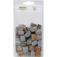 Соединительная клемма с рычажком 3-х проводная WAGO, 0,08-2,5мм, 400В, 32А, без пасты, 50 шт. 2651 102651 ЦБ-00015780