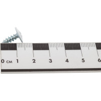 Саморез с прессшайбой Качественный крепеж белый 4,2х13 острый 300 шт 0200211 КЧ