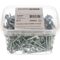 Саморез с прессшайбой Качественный крепеж 4,2х41 острая 240 шт 0500279 КЧ