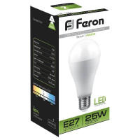 Светодиодная лампа FERON 25W 230V E27 4000K, LB-100 25791