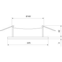 Встраиваемый светильник Elektrostandard точечный свет6069 MR16 WH белый a036507