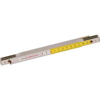 Метр, складной деревянный 1 м, бело-желтый NEO Tools 74-010