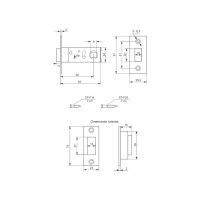 Защёлка Avers 5800-M-AB 00022512