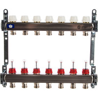 Коллектор из нержавеющей стали с расходомерами 7 вых. STOUT SMS 0917 000007