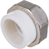 Комбинированная разъемная муфта (американка) PRO AQUA PP-R ВР белая d-40 мм 1 1/4" PA20020b