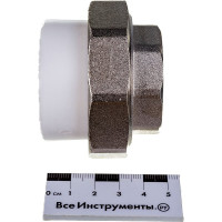Комбинированная разъемная муфта (американка) PRO AQUA PP-R ВР белая d-40 мм 1 1/4" PA20020b