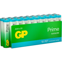 Алкалиновые мизинчиковые батарейки GP АAА Prime Alkaline, набор 20 шт. 19727
