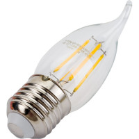 Светодиодная лампа IN HOME LED-СВЕЧА НА ВЕТРУ-deco 5Вт 230В Е27 3000К 450Лм прозрачная 4690612007649