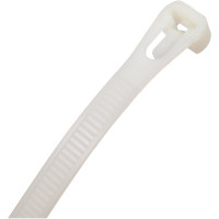 Нейлоновые разъемные стяжки FORTISFLEX КСР 7.5х300 белый 100 штук 60632