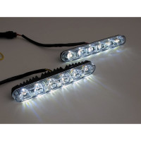 Ходовые огни Вымпел DRL-HP-X6, мет. корп. 6 диод. бегущая строка 5177