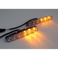 Ходовые огни Вымпел DRL-HP-X6, мет. корп. 6 диод. бегущая строка 5177