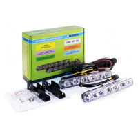 Ходовые огни Вымпел DRL-HP-X6, мет. корп. 6 диод. бегущая строка 5177