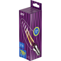 Светодиодная лампа REV FILAMENT свеча витая, TC37, E14, 7W, 2700K, DECO Premium 32431 7