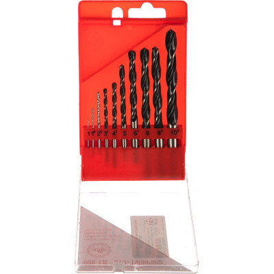 Набор сверл под резьбу по металлу, 10 шт. Туламаш 72662