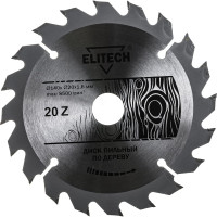 Диск пильный по дереву (140х20/16 мм; 1.6 мм; 20Z) Elitech 1820.052700
