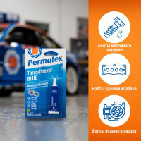 Фиксатор резьбы средней фиксации PERMATEX синий 50 мл. 24250